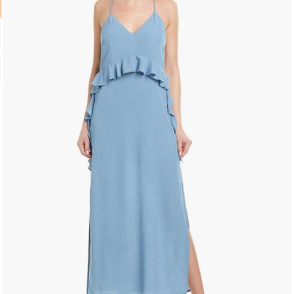 NWT - ELLIATT - Rapture Sleeveless Ruffle Slip Long Maxi Dress - Picture 5 of 9